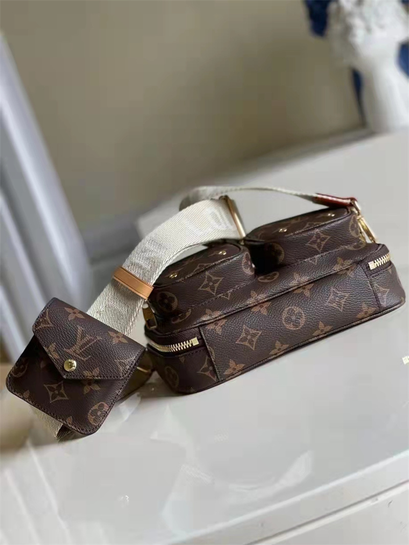 Louis Vuitton Utility Crossbody Bag Monogram Canvas Brown 18cm M80446 - 画像 (6)