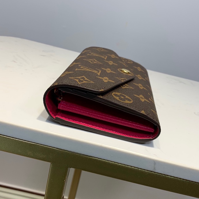 LOUIS VUITTON ルイ・ヴィトン ポルトフォイユ・サラ ローズピンク 19cm 型番:M62234 - 画像 (4)