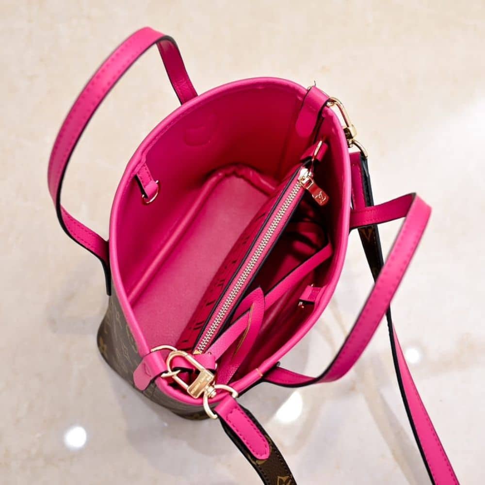 Louis Vuitton Neverfull Bandoulière Inside Out BB Monogram Rose 20Cm M12106 - 画像 (8)