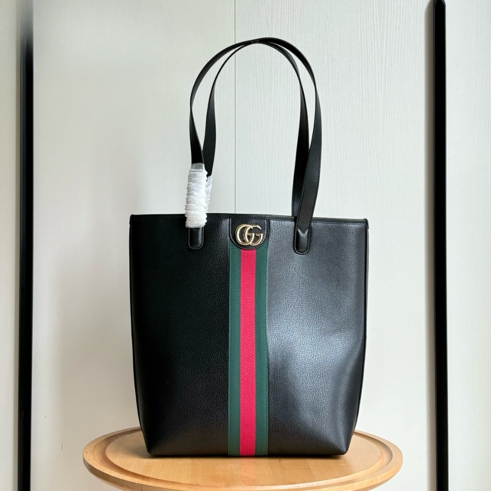 Gucci Ophidia Medium Tote Bag Black 36Cm 834465 AAE1A 1042 - 画像 (2)