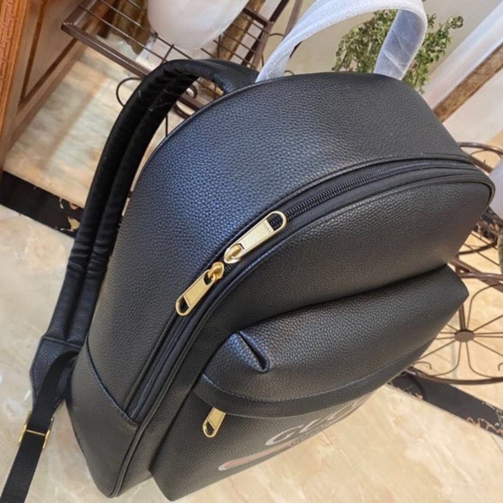 Gucci Print Leather Backpack Black 41cm - 画像 (5)