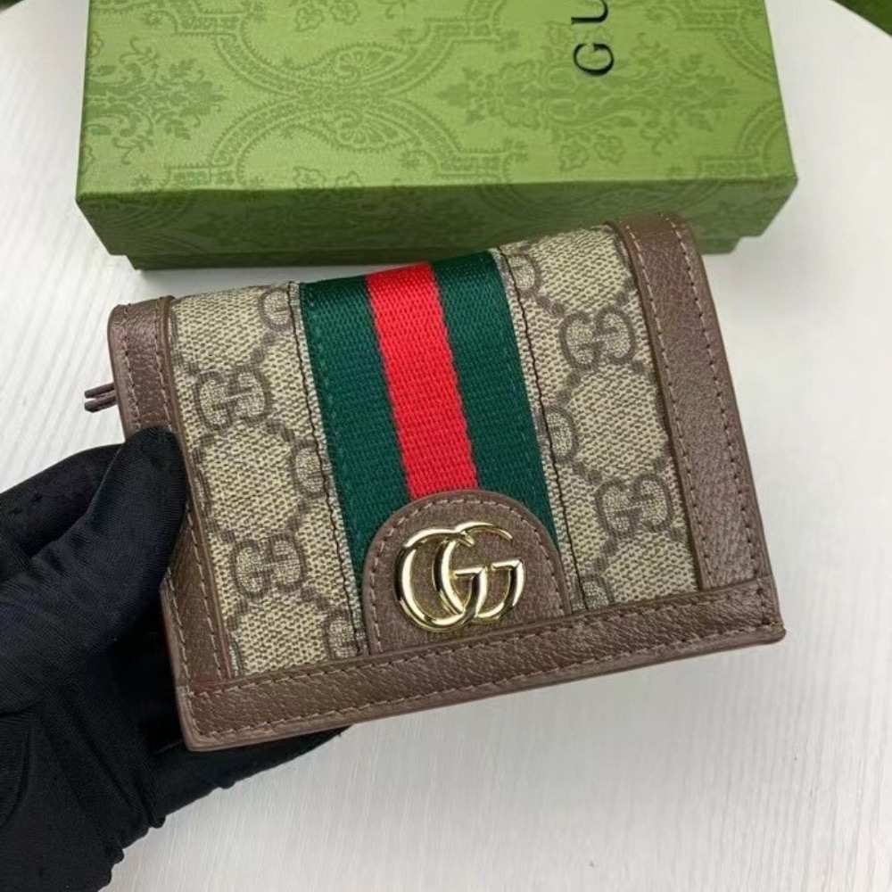Gucci Ophidia Card Case Wallet Gg Supreme Brown 11Cm 523155 96Iwg 8745 - 画像 (5)
