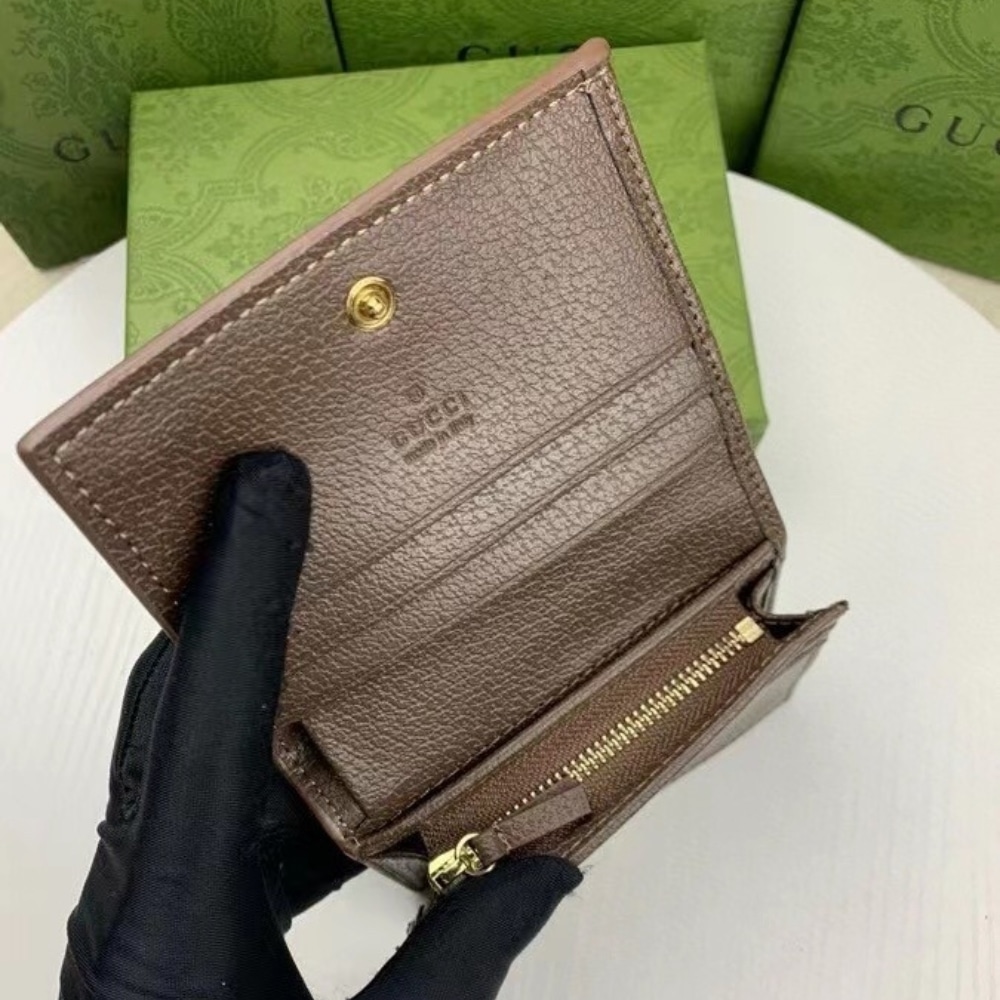 Gucci Ophidia Card Case Wallet Gg Supreme Brown 11Cm 523155 96Iwg 8745 - 画像 (9)