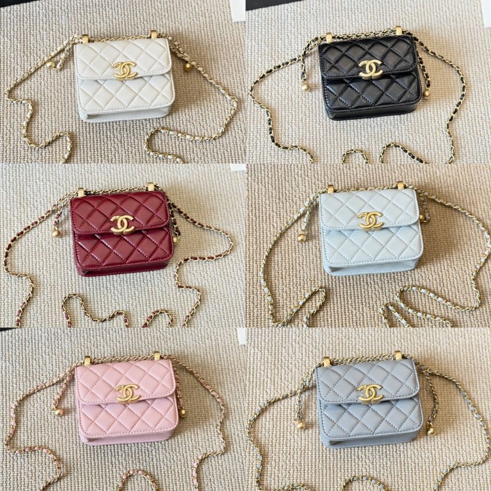 Chanel 21a Mini Flap Coin Purse With Chain Black 12cm Ap2290 B06092 94305 - 画像 (8)