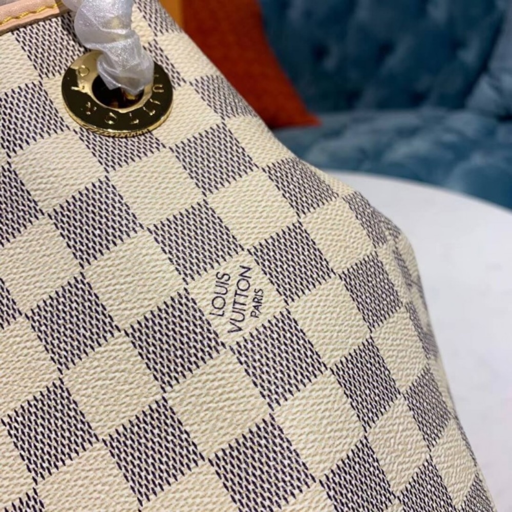 Louis Vuitton Artsy MM Damier Azur Canvas Cream 41Cm N40253 - 画像 (5)