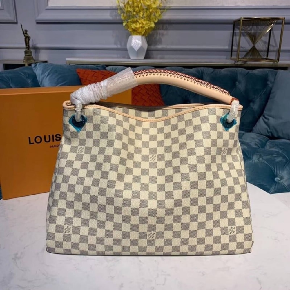 Louis Vuitton Artsy MM Damier Azur Canvas Cream 41Cm N40253 - 画像 (6)