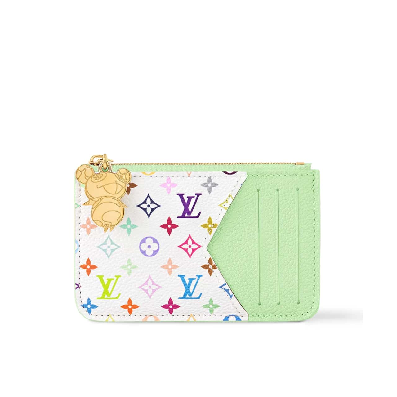 LOUIS VUITTON × 村上隆 ロミー カードホルダー グリーンティー 12cm 型番：M13800