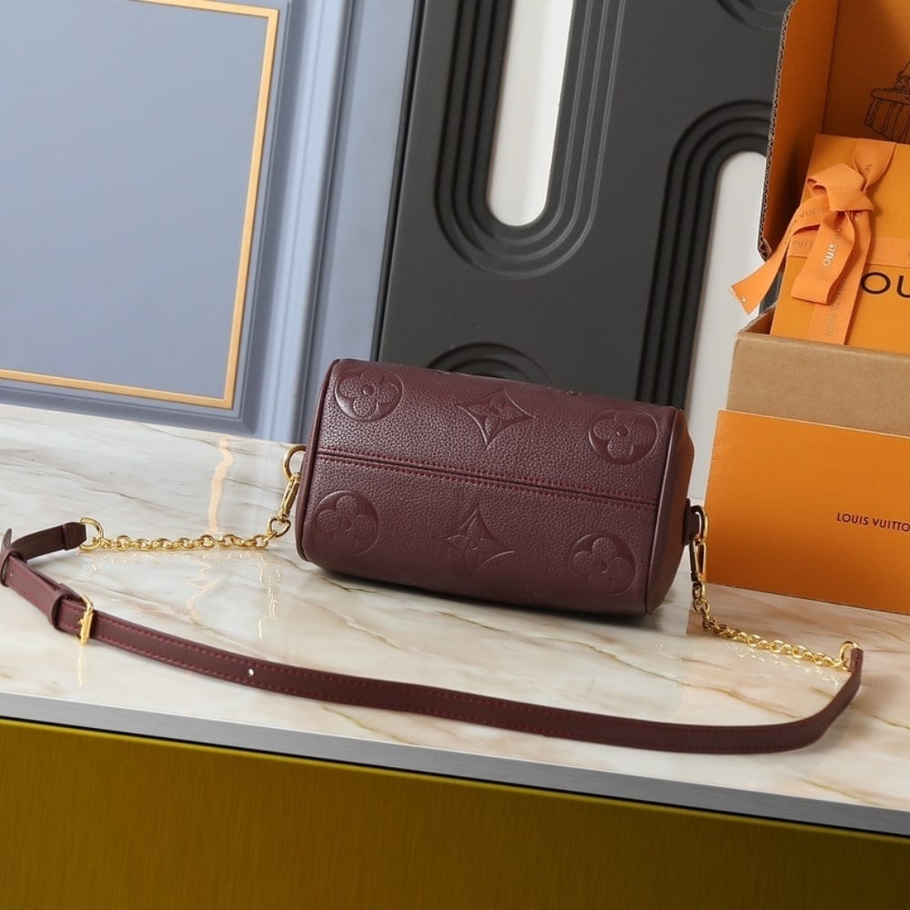 Louis Vuitton Speedy Bandouliere 20 Monogram Empreinte Grenat Red 20Cm M25929 - 画像 (5)