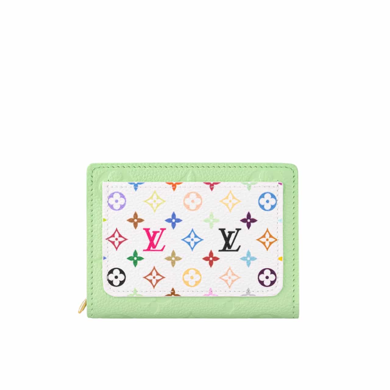 LOUIS VUITTON × 村上隆 ポルトフォイユ・クレア グリーンティー 11cm 型番：M13619