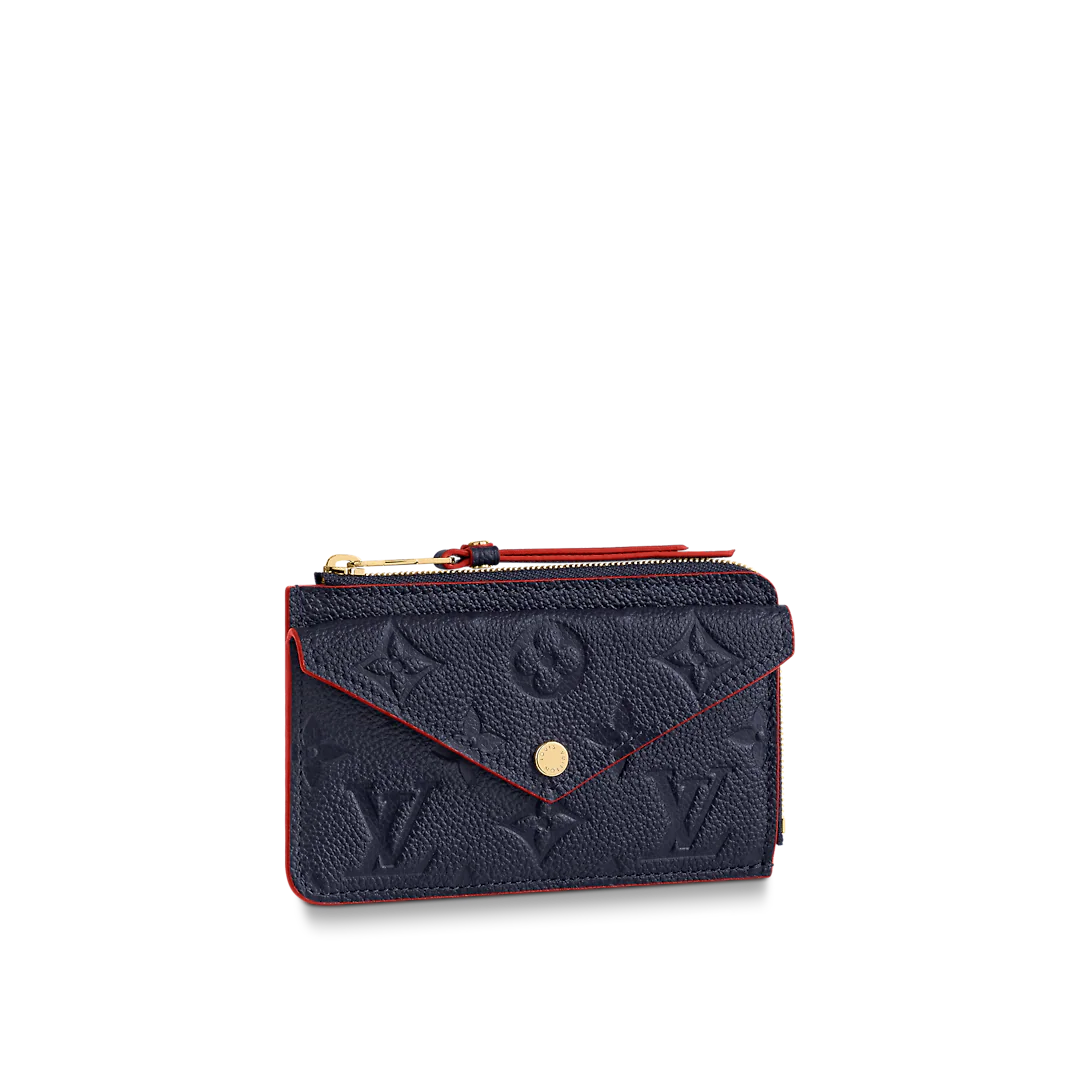 LOUIS VUITTON ルイ・ヴィトン カードホルダー レクト・ヴェルソ ウォレット ネイビー×レッド 13cm 型番：M69420