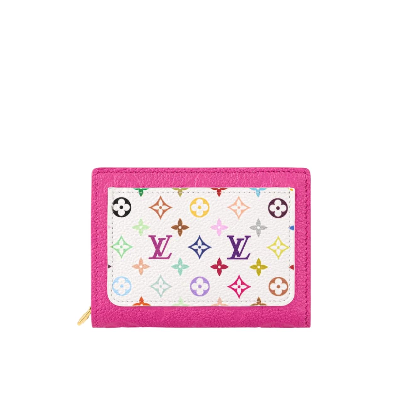 LOUIS VUITTON × 村上隆 ポルトフォイユ・クレア カワイイ ピンク 11cm
