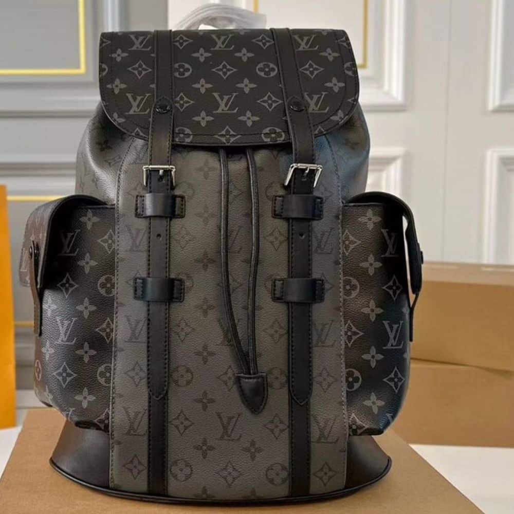 Louis Vuitton Christopher PM Backpack Monogram Eclipse Black 39Cm M46331 - 画像 (2)