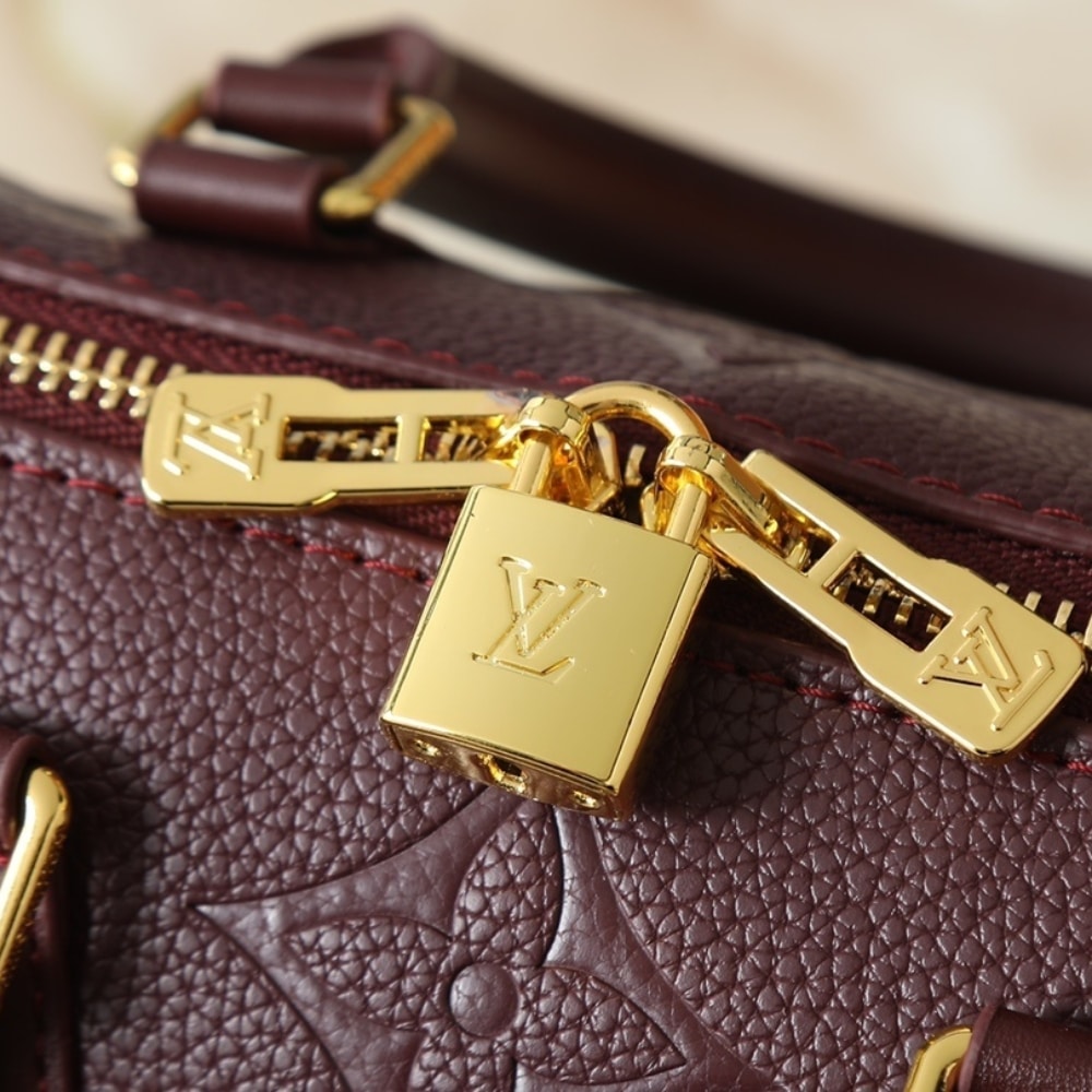 Louis Vuitton Speedy Bandouliere 20 Monogram Empreinte Grenat Red 20Cm M25929 - 画像 (9)