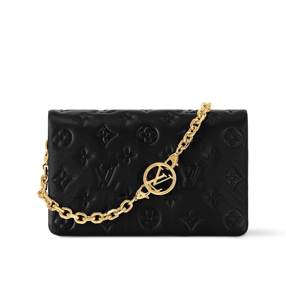 LOUIS VUITTON ルイ・ヴィトン ポシェット・クッサン ブラック 20cm 型番：M82116