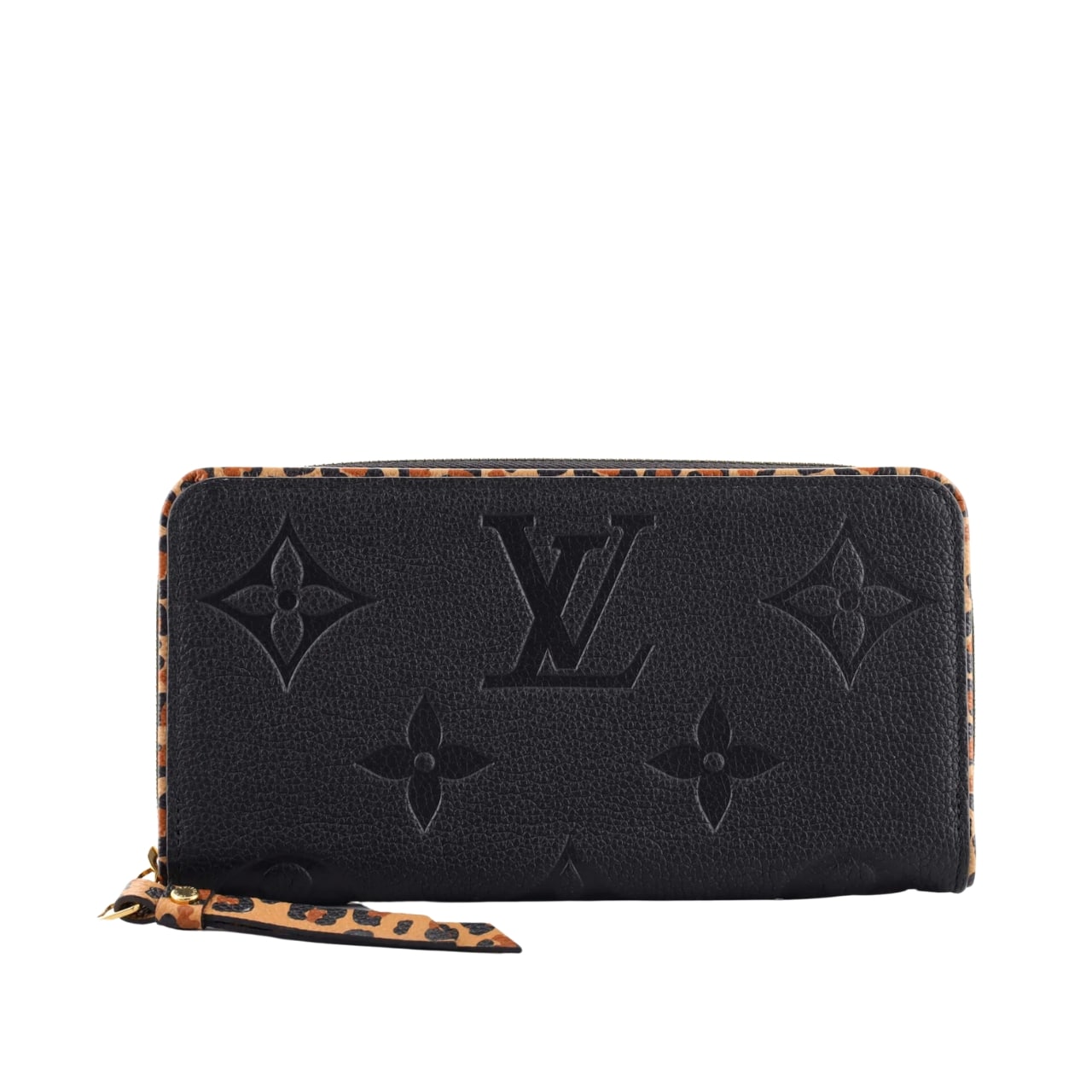 LOUIS VUITTON ルイ・ヴィトン ジッピー・ウォレット ワイルド・アット・ハート モノグラム・アンプラント ジャイアント ブラック 19cm 型番：M80680