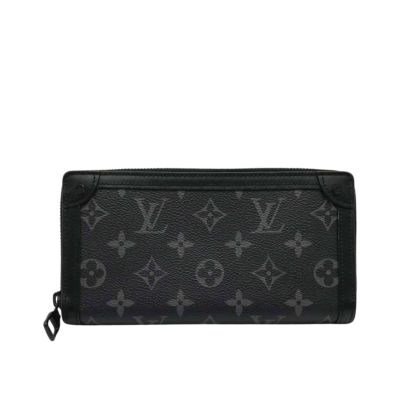LOUIS VUITTON ルイ・ヴィトン モノグラム・エクリプス トランク ジッピー ロングウォレット ブラック 19cm 型番：M80558
