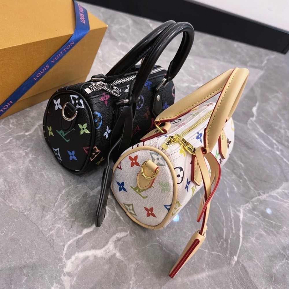 Louis Vuitton X Takashi Murakami Nano Speedy Black Multicolored 16Cm M13406 - 画像 (5)