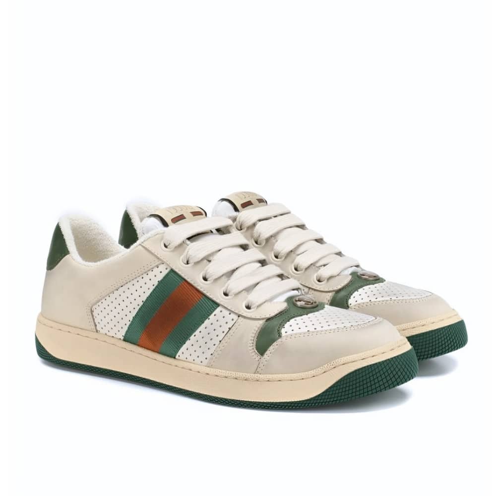 GUCCI グッチ レディース スクリーナー ダメージ加工 グリーン×オレンジ 570442 0YI20 9582