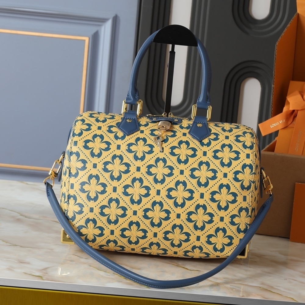 Louis Vuitton Speedy Trunk 25 Blue And Gold 27Cm M27411 - 画像 (2)