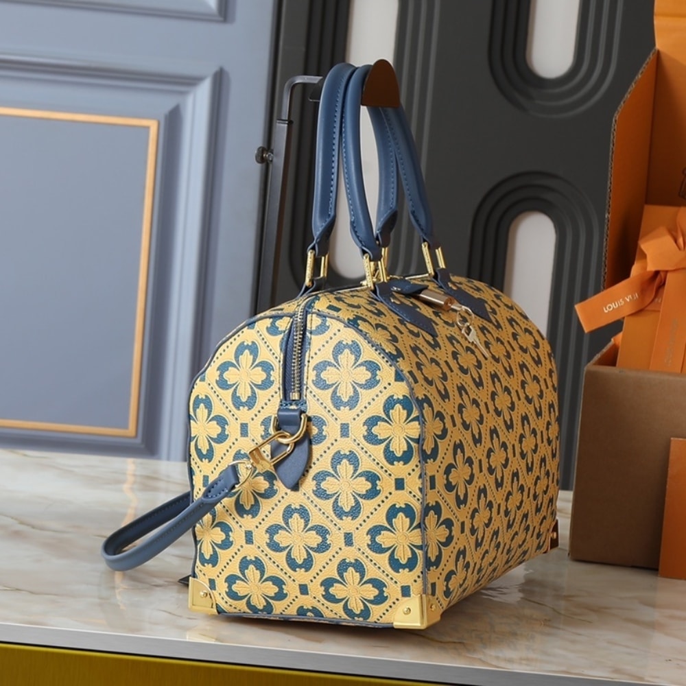 Louis Vuitton Speedy Trunk 25 Blue And Gold 27Cm M27411 - 画像 (3)