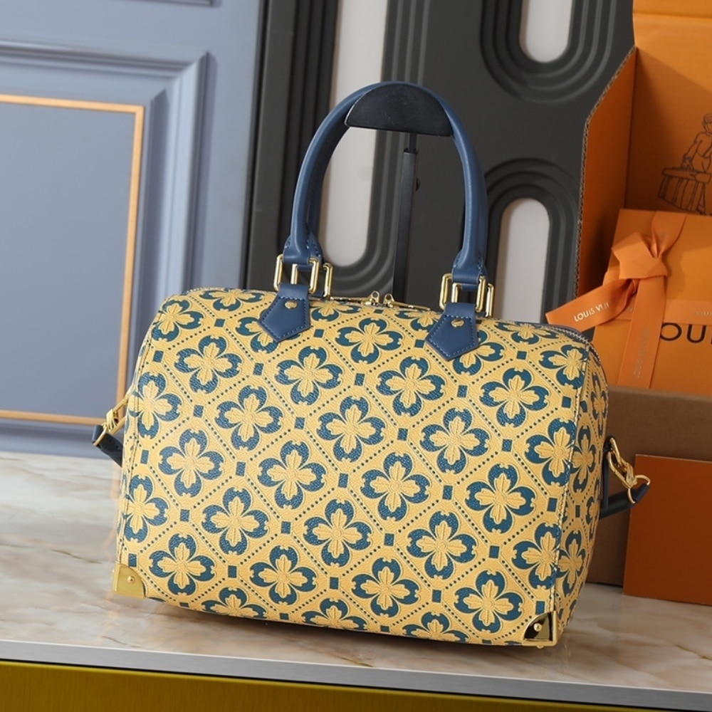 Louis Vuitton Speedy Trunk 25 Blue And Gold 27Cm M27411 - 画像 (4)