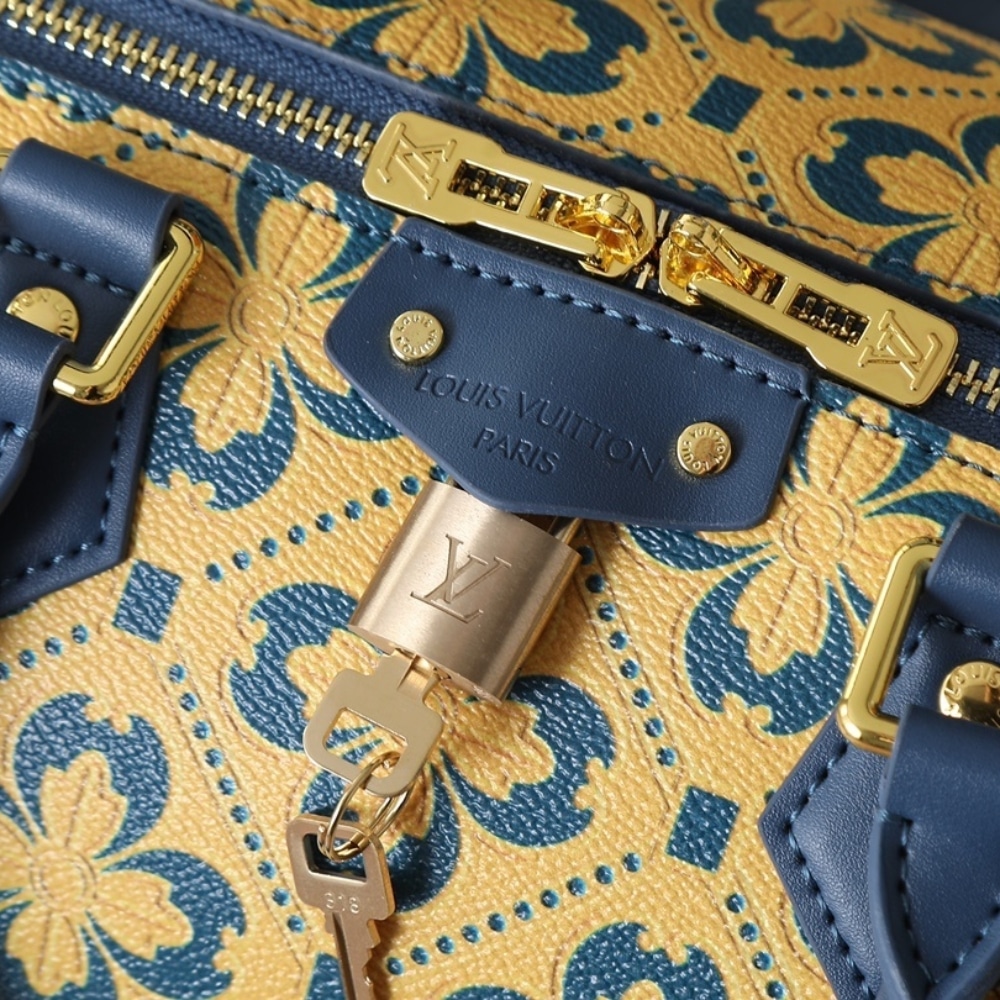 Louis Vuitton Speedy Trunk 25 Blue And Gold 27Cm M27411 - 画像 (6)