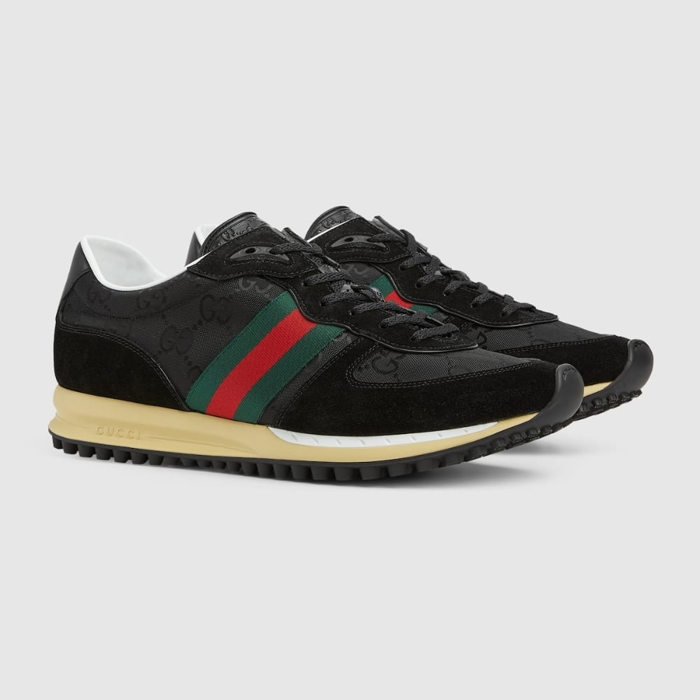 Gucci Men’s Re Motion Sneaker Black Original Gg Canvas 832461 Aaew3 1042 - 画像 (2)