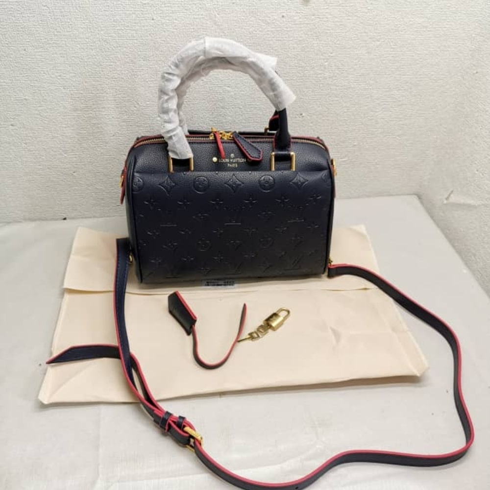 Louis Vuitton Speedy Bandoulière 25 In Monogram Empreinte Navy 25Cm M43501 - 画像 (2)