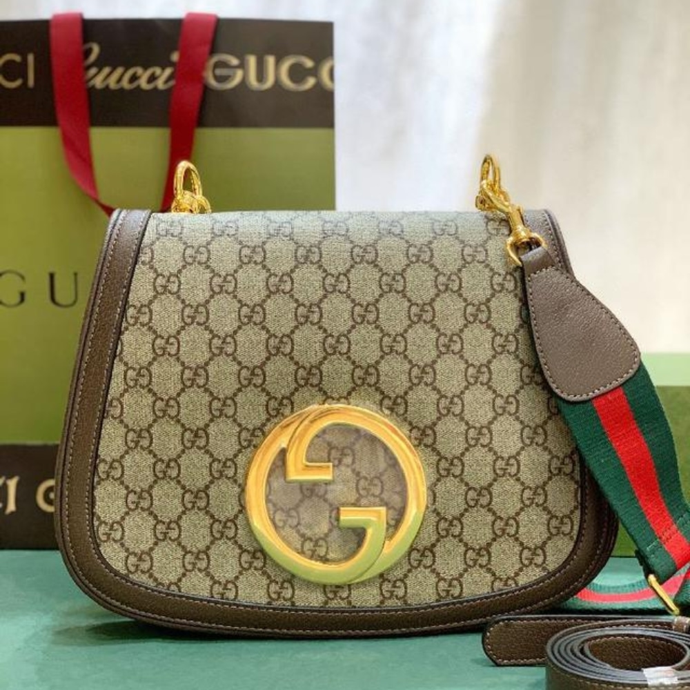 Gucci Blondie Medium Shoulder Bag Beige 29cm 699210 96iwg 8745 - 画像 (2)