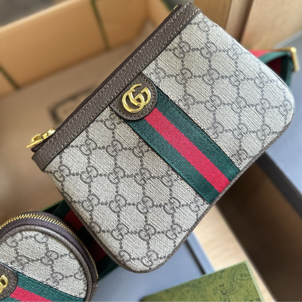 Gucci Ophidia Heart Utility Belt Beige Ebony Gg Supreme 20cm 698805 96iwg 8745gg - 画像 (8)