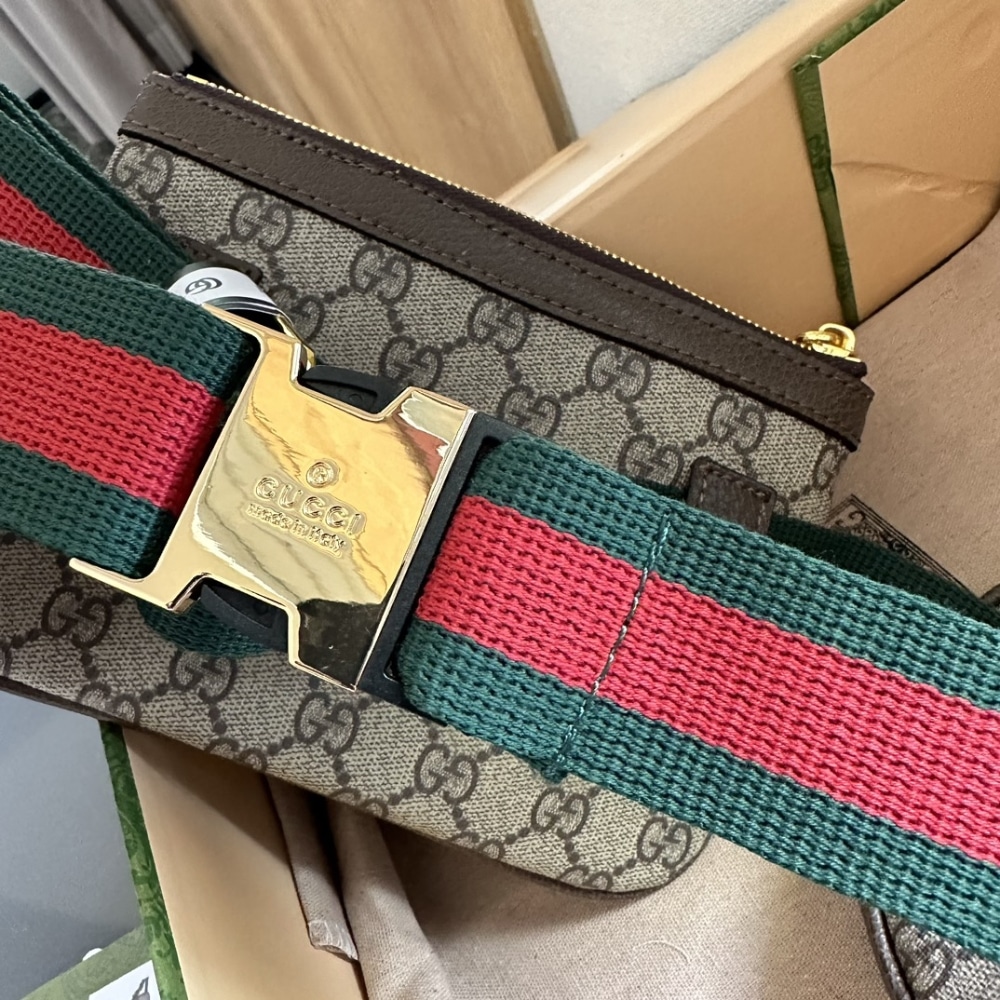 Gucci Ophidia Heart Utility Belt Beige Ebony Gg Supreme 20cm 698805 96iwg 8745gg - 画像 (5)