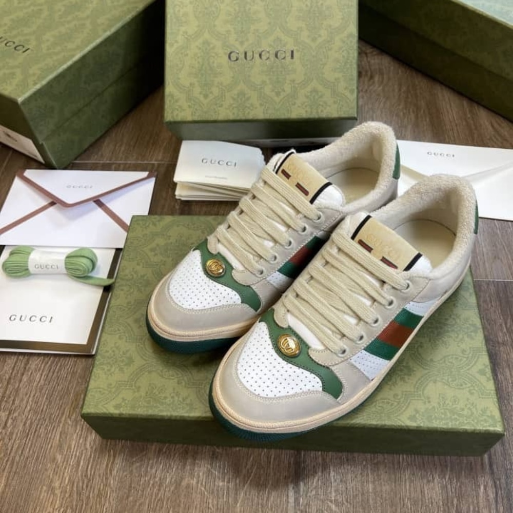 Gucci Wmns Screener Distressed Green Orange 570442 0Yi20 9582 - 画像 (2)