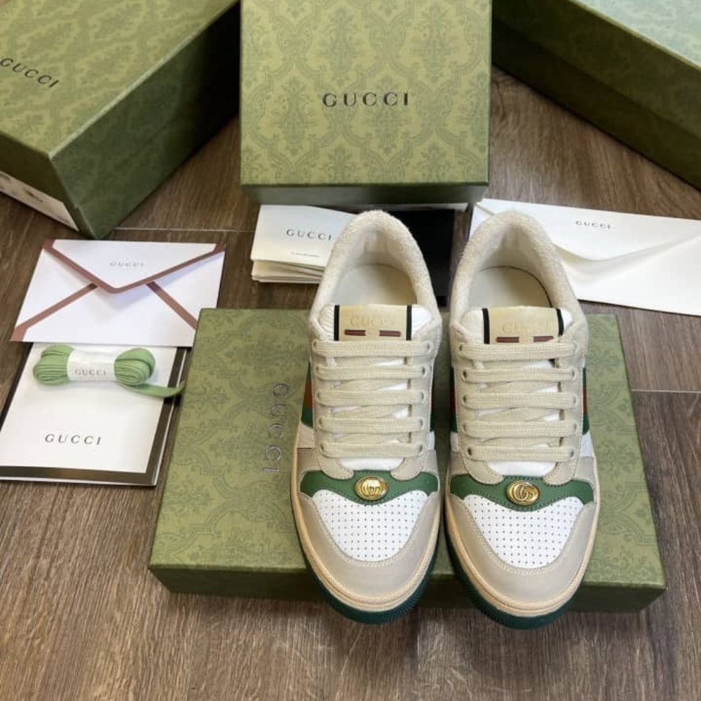 Gucci Wmns Screener Distressed Green Orange 570442 0Yi20 9582 - 画像 (3)