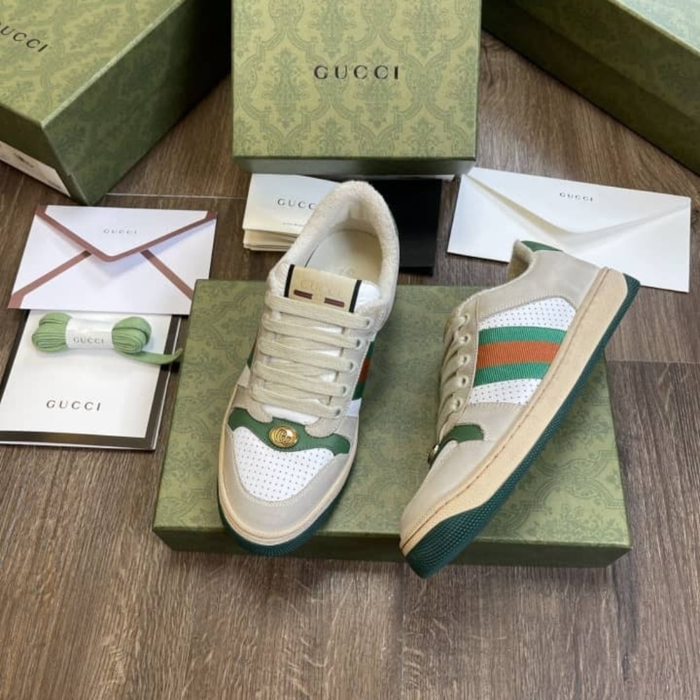Gucci Wmns Screener Distressed Green Orange 570442 0Yi20 9582 - 画像 (4)