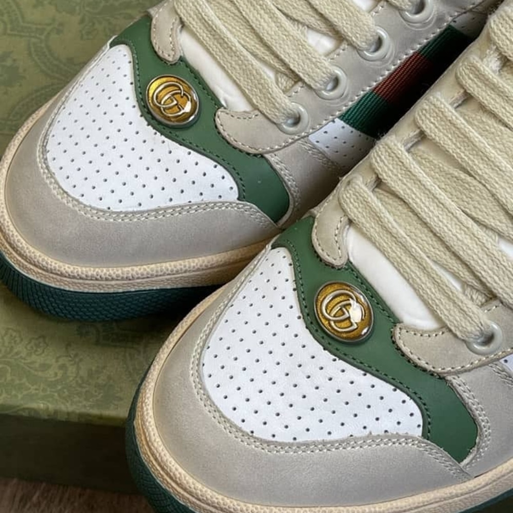Gucci Wmns Screener Distressed Green Orange 570442 0Yi20 9582 - 画像 (6)
