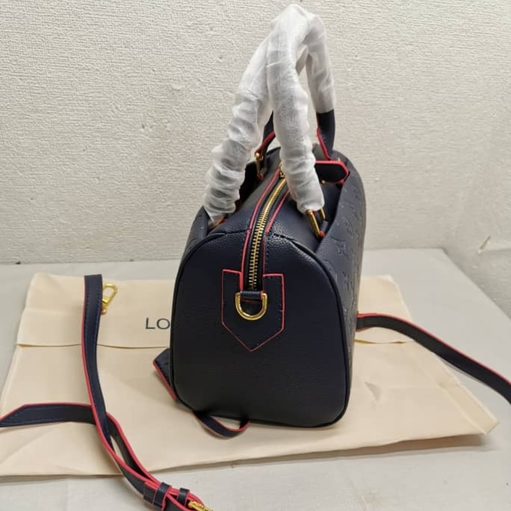 Louis Vuitton Speedy Bandoulière 25 In Monogram Empreinte Navy 25Cm M43501 - 画像 (5)