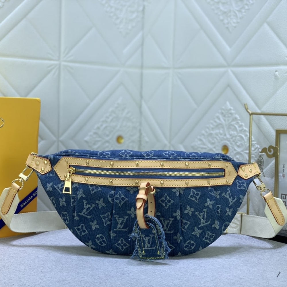 Louis Vuitton Bumbag High Rise Denim Blue 38Cm M46837 - 画像 (2)