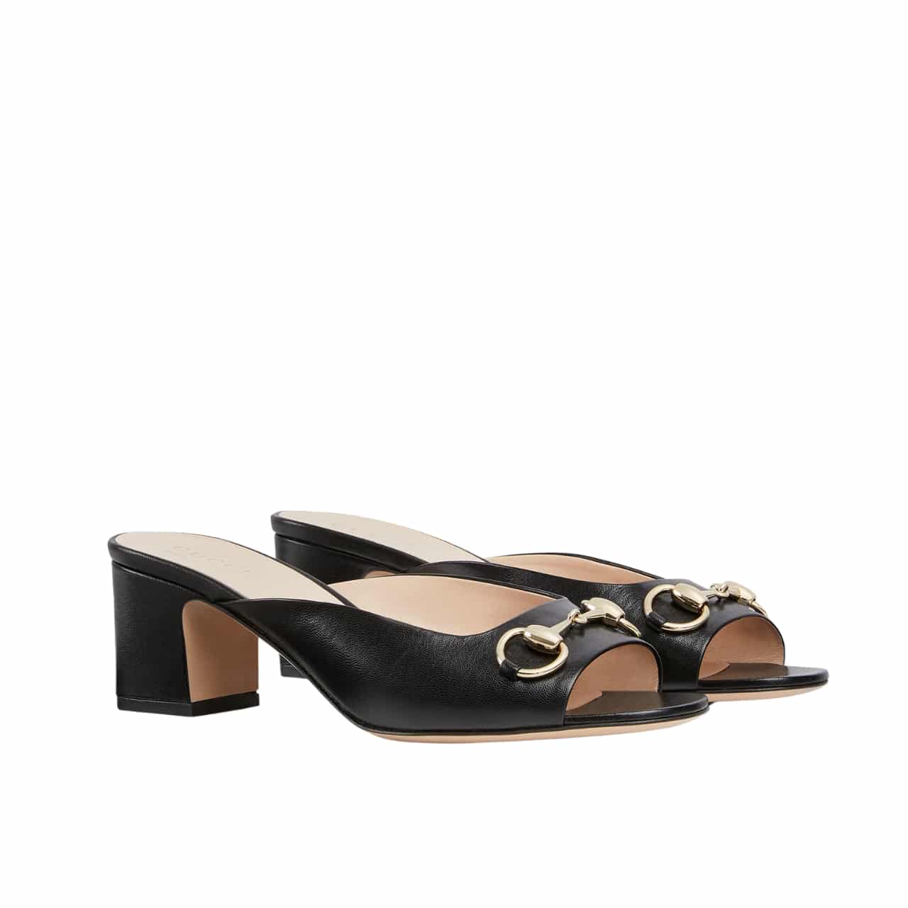 GUCCI グッチ レディース ホースビット スライドサンダル ブラック 816607 C9D00 1000
