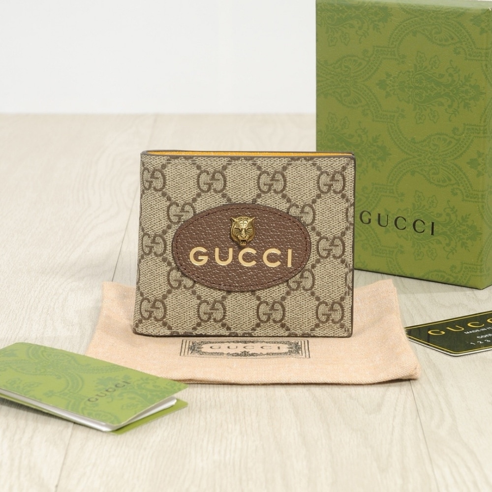 Gucci Neo Vintage Gg Supreme Wallet Beige 12cm - 画像 (2)