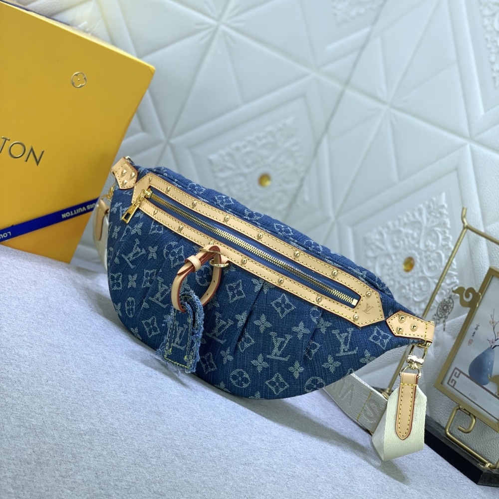 Louis Vuitton Bumbag High Rise Denim Blue 38Cm M46837 - 画像 (3)