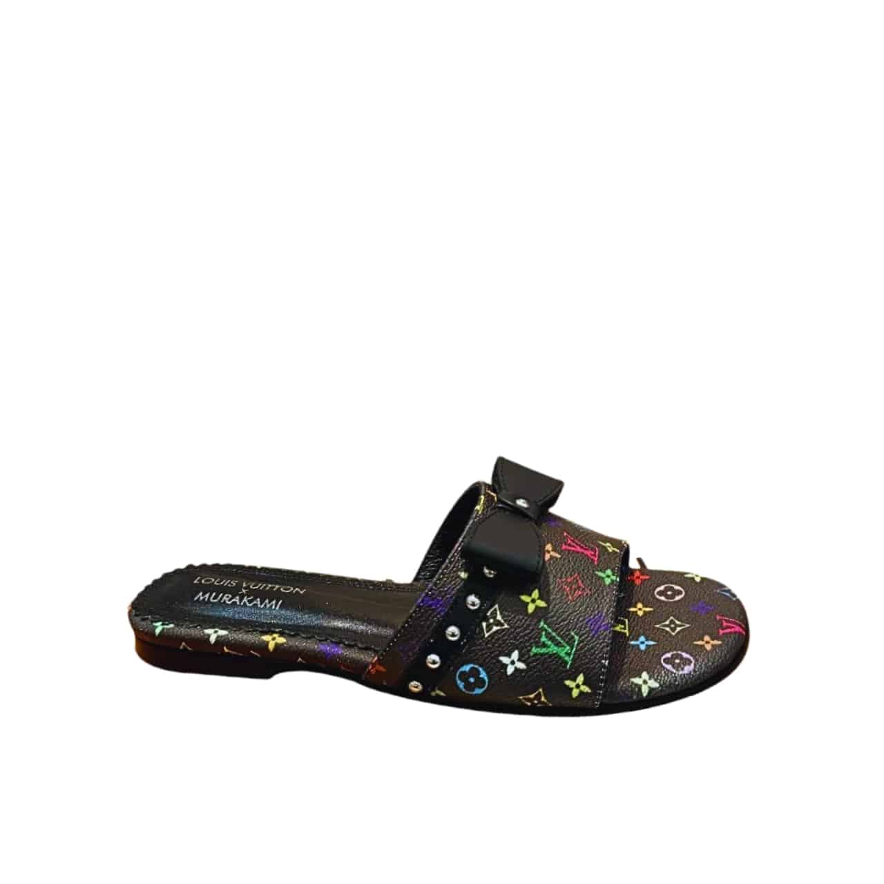 LOUIS VUITTON × 村上隆 6AM フラットミュール ブラック レディース