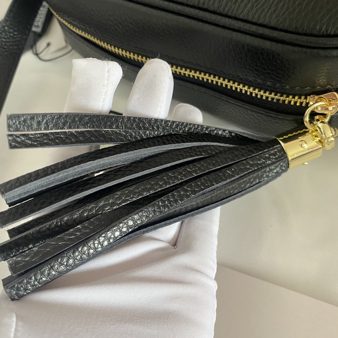 Gucci Soho Small Leather Disco Bag Black 308364 A7M0G 1000 - 画像 (9)