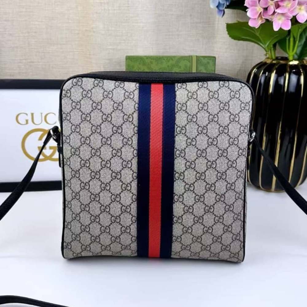 Gucci Ophidia Small Messenger Bag Beige And Blue Gg Supreme 23cm 547926 96iwn 4076 - 画像 (4)