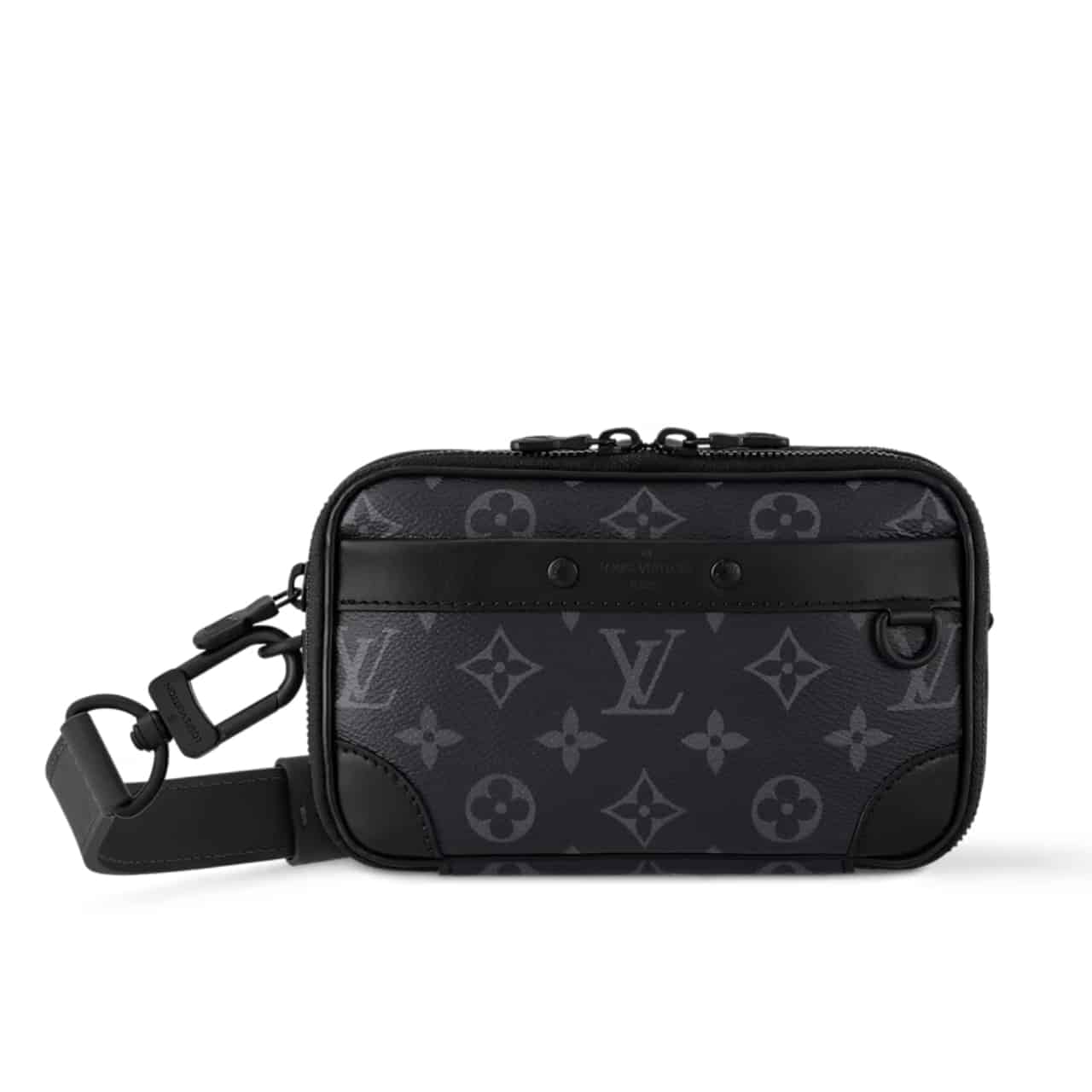 LOUIS VUITTON ルイ・ヴィトン アルファ ウェアラブル ウォレット モノグラム・エクリプス ブラック 19cm 型番：M82542