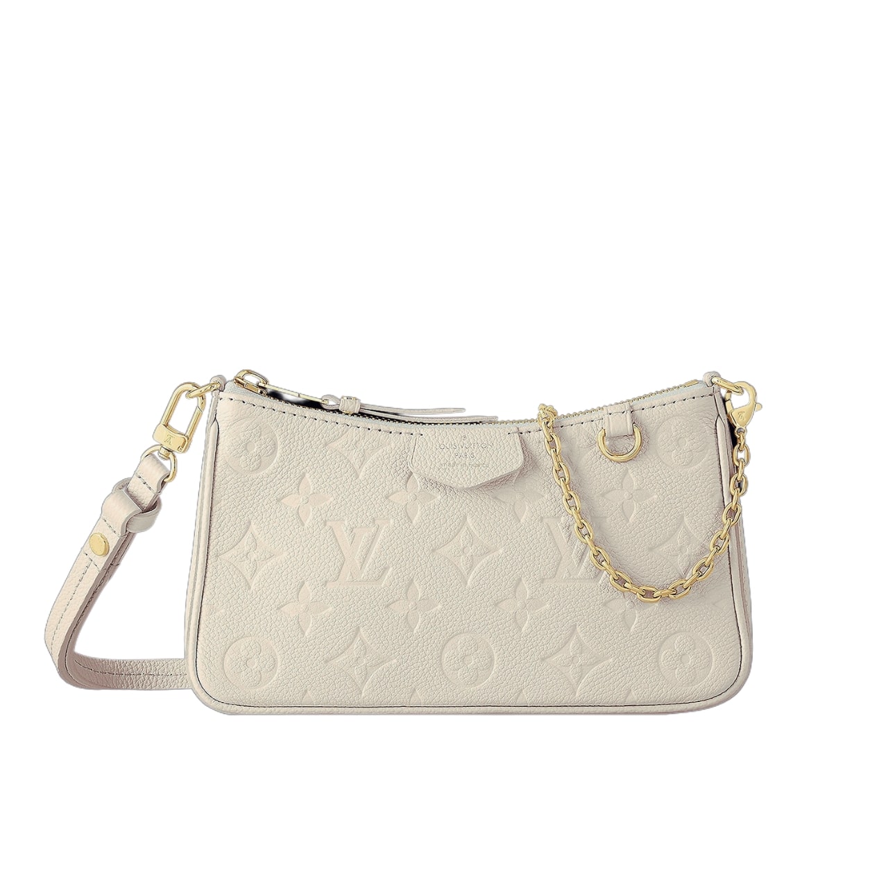Louis Vuitton イージーポーチ オン ストラップ クリーム 19cm M81066