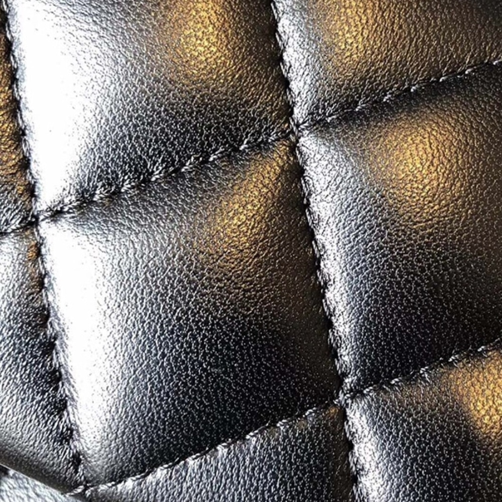 Chanel Classic 11.12 Handbag Gold Tone Metal Black 25Cm A01112 Y01295 94305 - 画像 (6)
