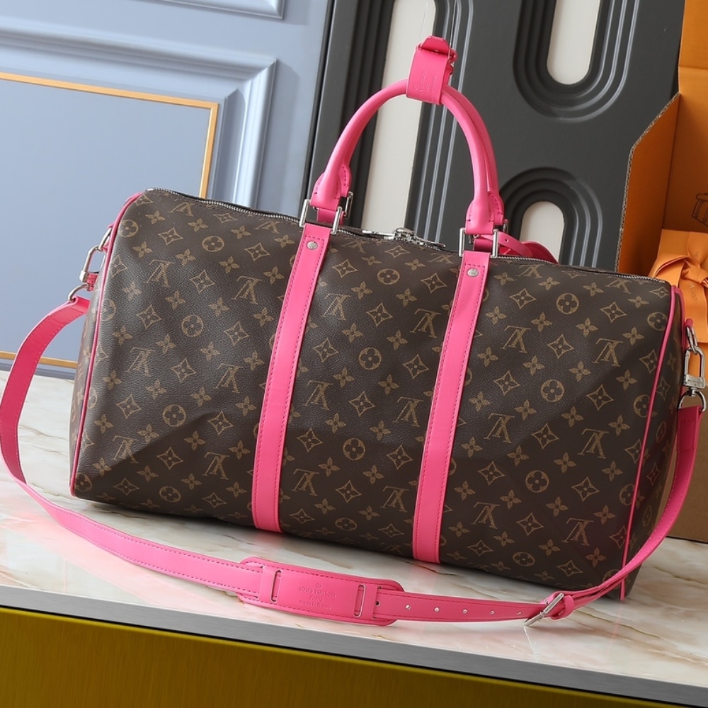 Louis Vuitton Keepall Bandoulière 45 Pondichery Pink 50cm M13807 - 画像 (4)