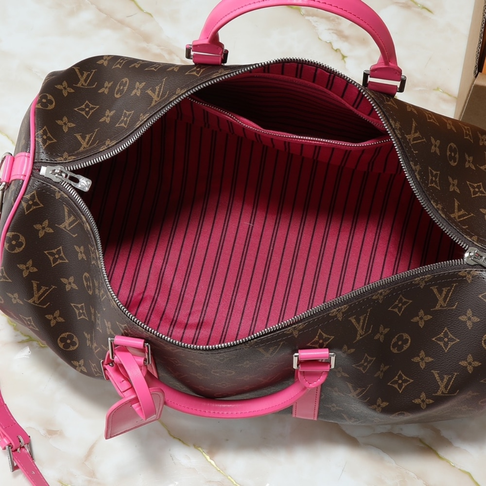 Louis Vuitton Keepall Bandoulière 45 Pondichery Pink 50cm M13807 - 画像 (6)