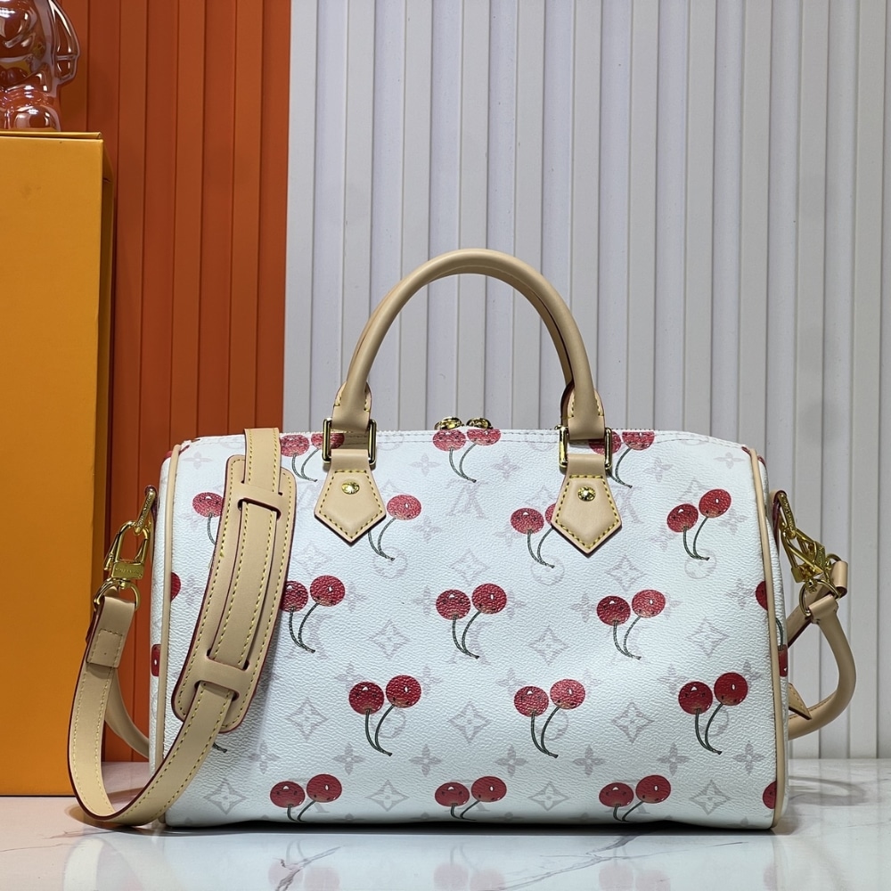 Louis Vuitton X Takashi Murakami Monogram Cerise Speedy 30 White 30Cm M14238 - 画像 (4)
