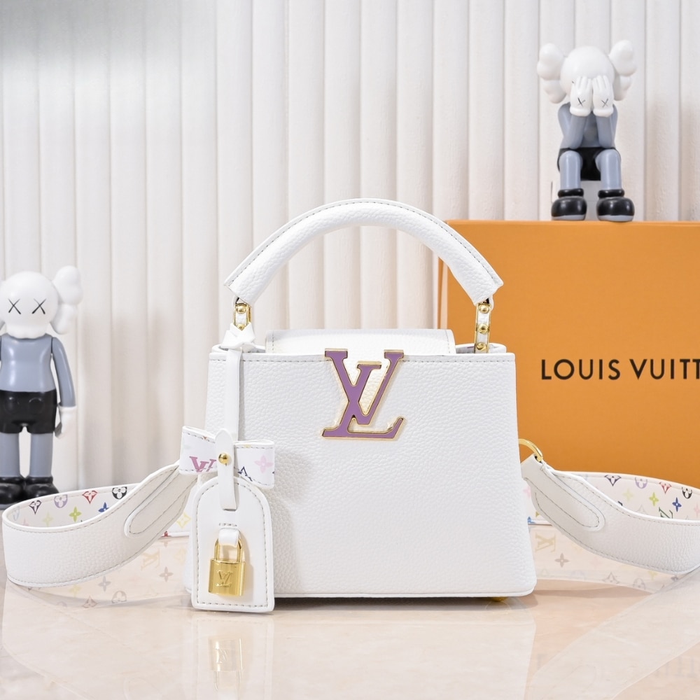 Louis Vuitton X Takashi Murakami Capucines Mini White 21Cm M13253 - 画像 (2)